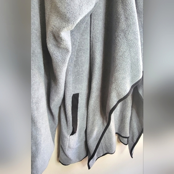 DKNY Lounge Wear Open Front Embroidered Logo Back Cardigan, Medium - Picture 4 of 4